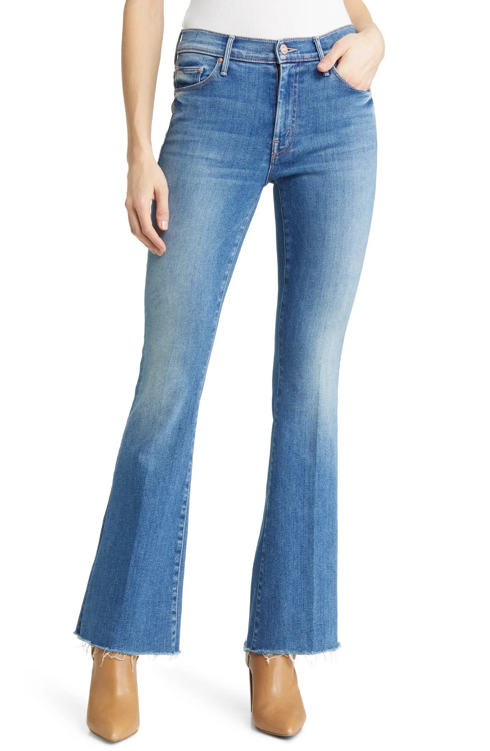 MOTHER Frayed Flare Jeans | Nordstrom | Nordstrom