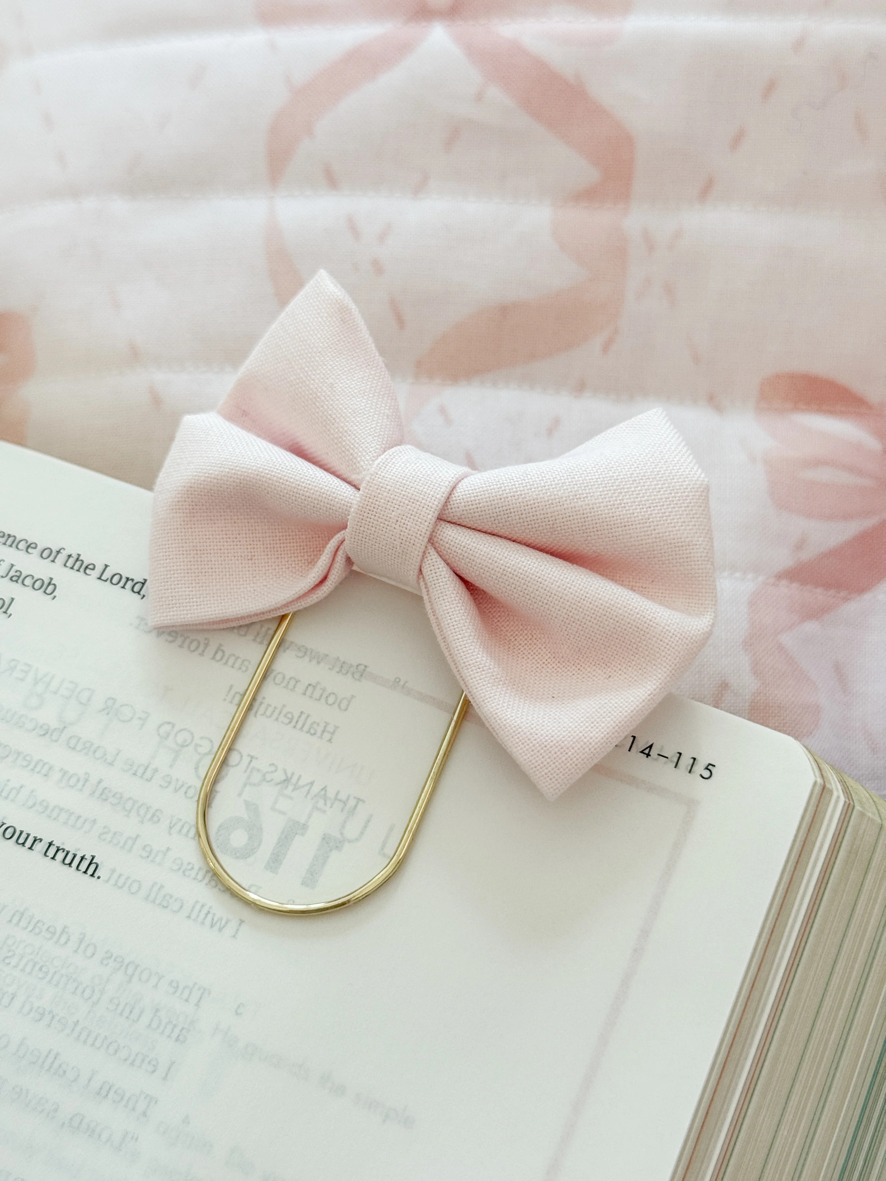 Pink Bow Bookmark | Carin Rose
