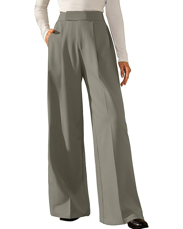 Arach&Cloz Wide Leg Pants | Amazon (US)