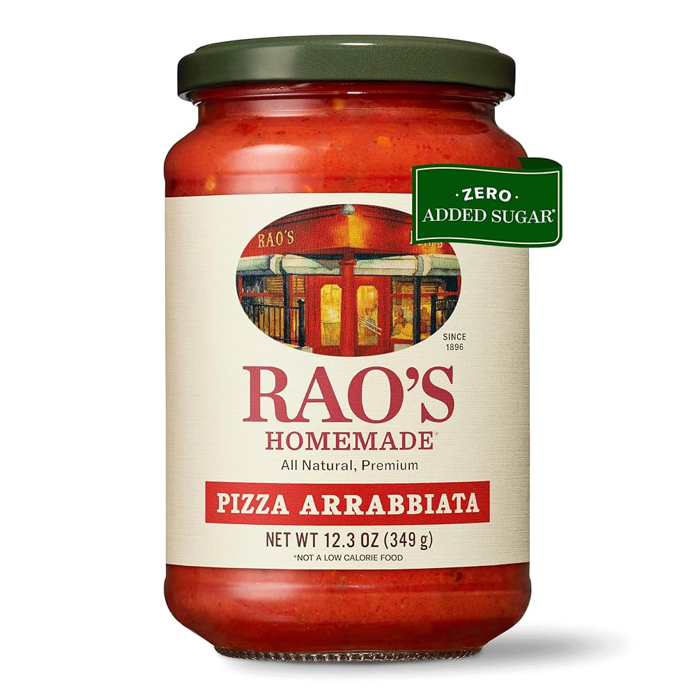Rao's Homemade Pizza Arrabbiata Sauce, 12.3 oz, Spicy, Keto Friendly, Tomato Sauce, Premium Quali... | Amazon (US)