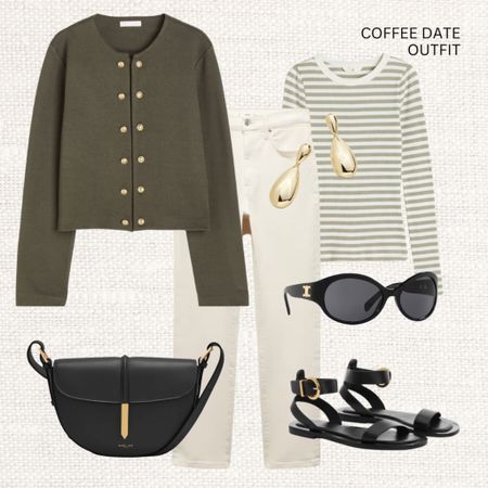 Coffee date outfit ☕️

‼️Don’t forget to tap 🖤 to favorite this post and come back later to shop 

Read the size guide/size reviews to pick the right size.

Spring Outfit Inspiration, Spring Style, Coffee Date, Spring in the City, Striped Top, Cream Jeans, Jersey Cardigan, DeMellier Bag, H&M, Mango, Celine Sunglasses 

#LTKeurope #LTKSeasonal #LTKstyletip