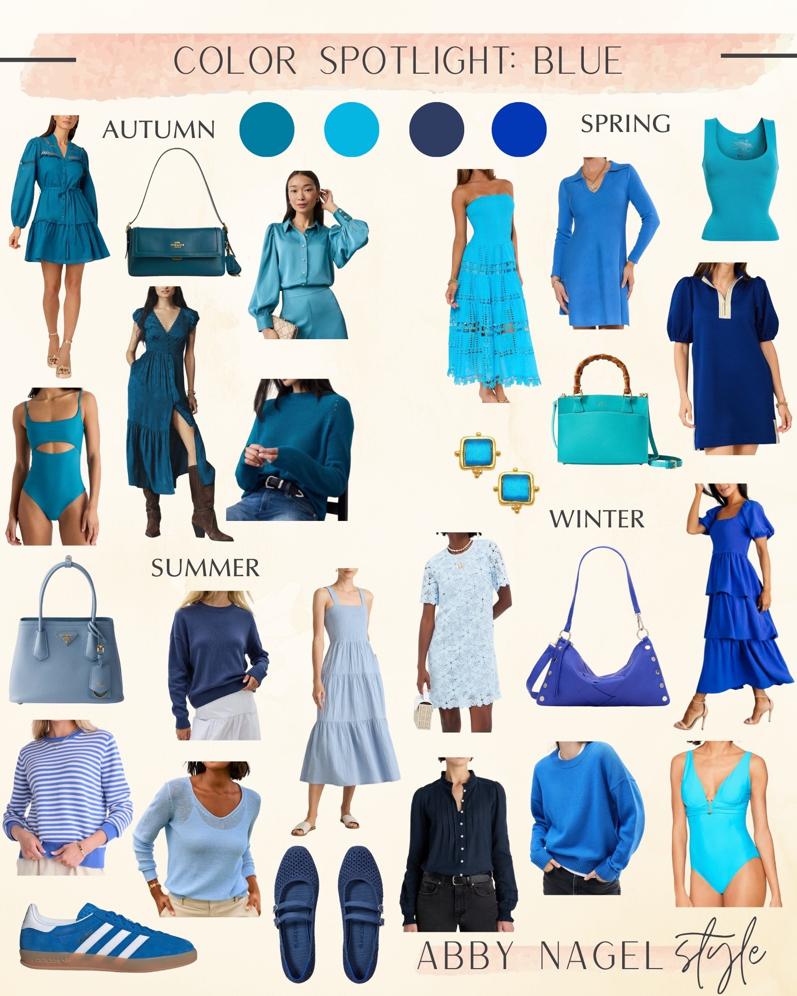 Blue by season.  