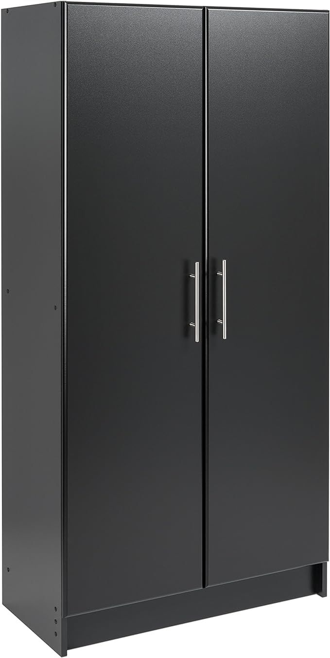 Prepac Elite Storage Cabinet, 32" W x 65" H x 16" D, Black | Amazon (US)