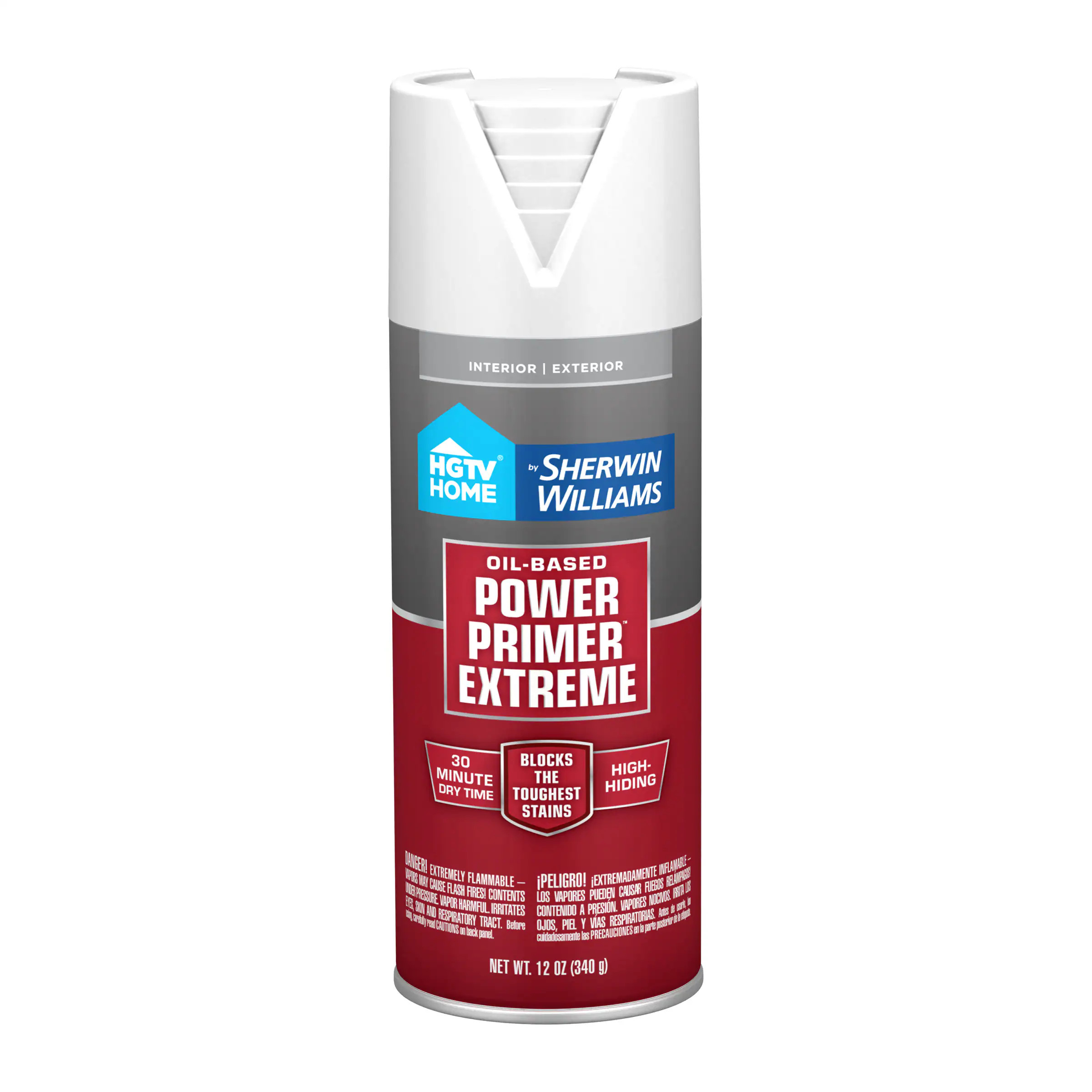 HGTV HOME by Sherwin-Williams Power Interior/Exterior Multi-purpose Oil-based Primer ( Spray can ) | HP5474412 | Lowe's