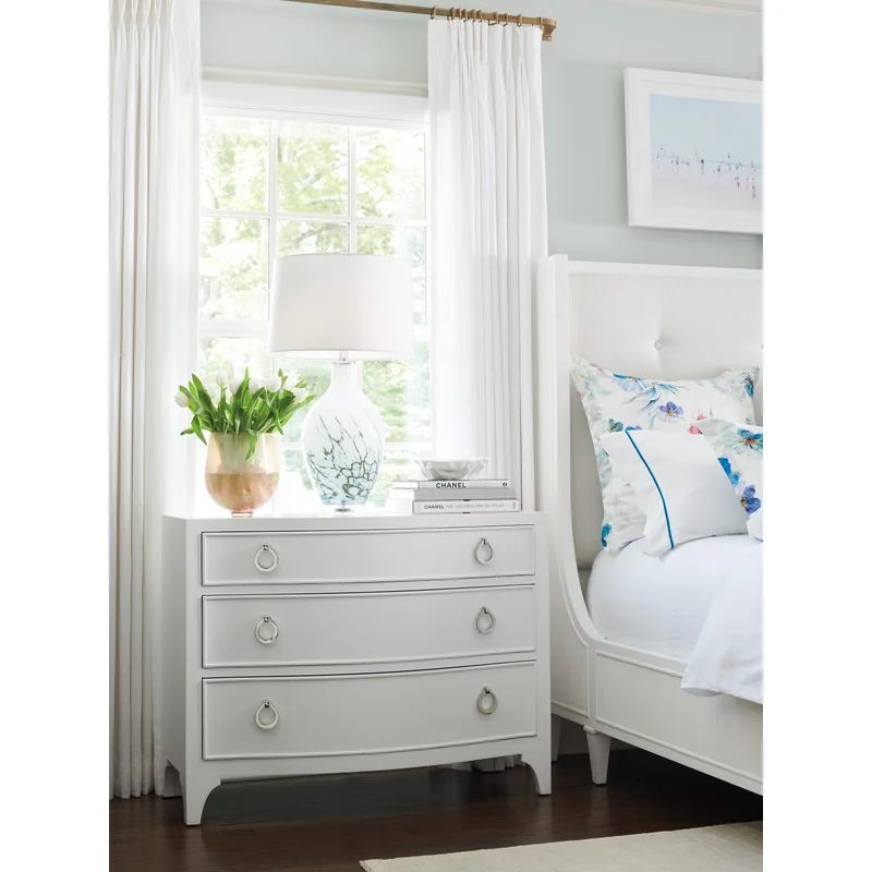 Fox River 3 - Drawer Solid Wood Bachelor's Chest in White | Wayfair Professional