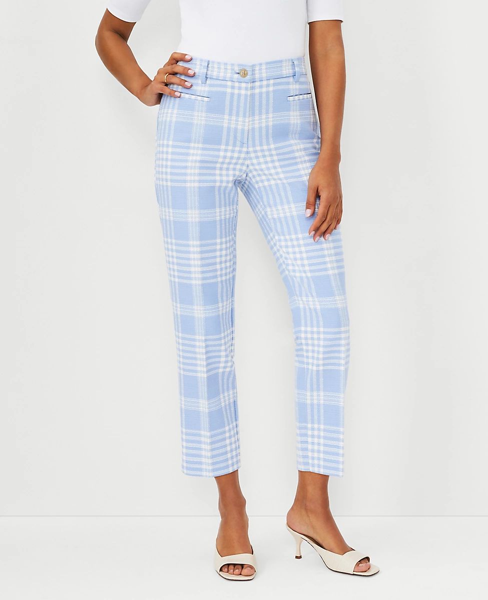 The Cotton Crop Pant in Plaid | Ann Taylor (US)