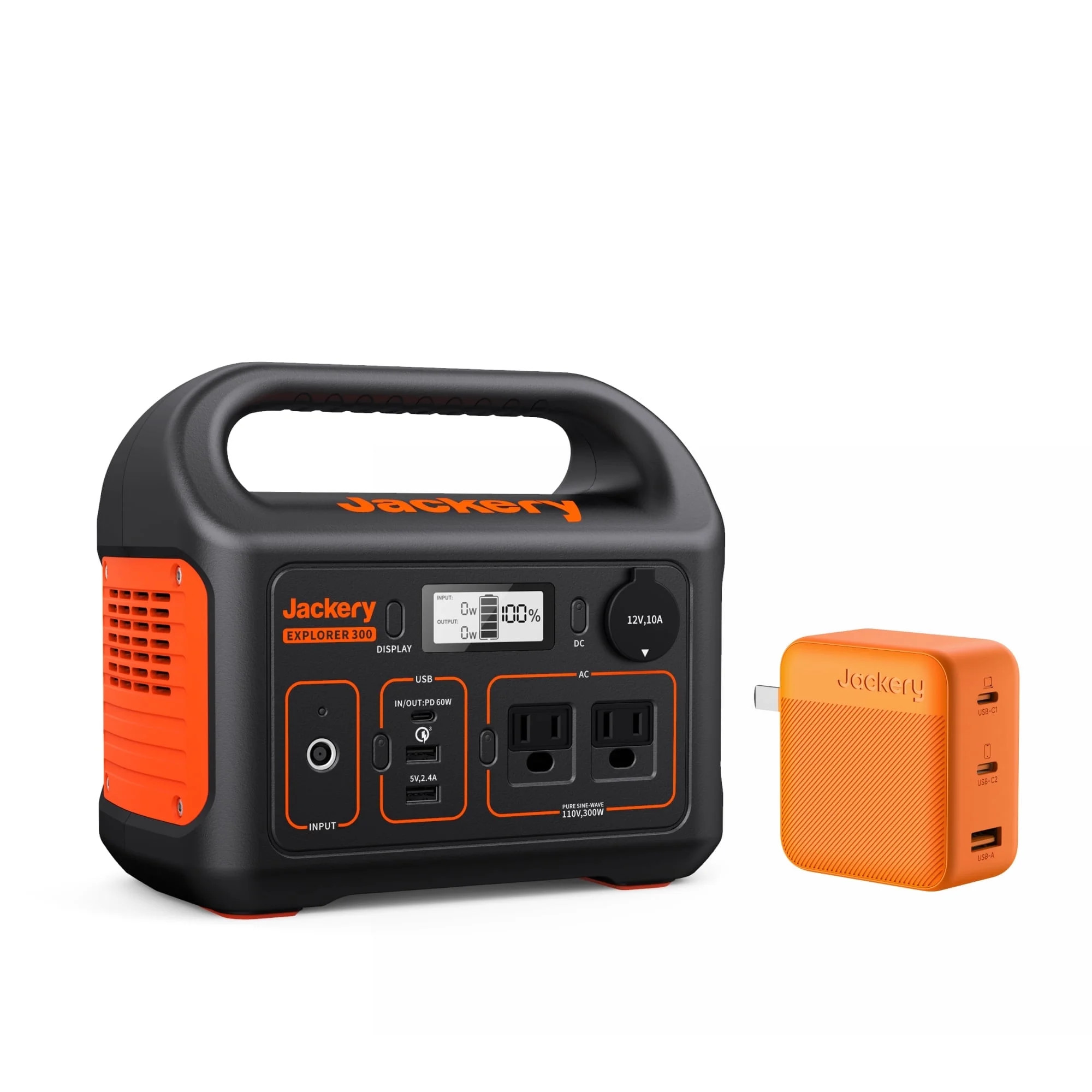 Jackery Portable Power Station Explorer 300 and 102W Fast Charger, 288Wh Backup Lithium Battery, ... | Walmart (US)
