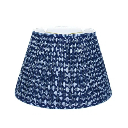 Maison Maison Design 18" Gathered Fabric Lampshade in White Noise | Perigold | Wayfair North America