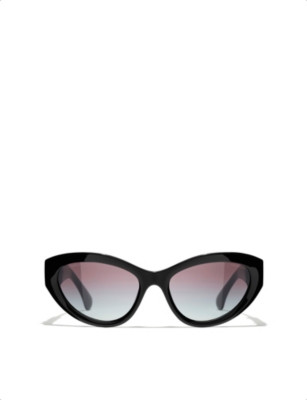 CHANEL - CH5513 cat eye-frame acetate sunglasses | Selfridges.com | Selfridges