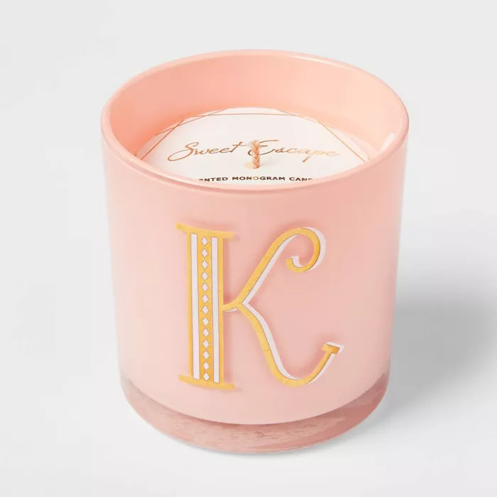 7oz Sweet Escape Monogram Candle - Opalhouse™ | Target