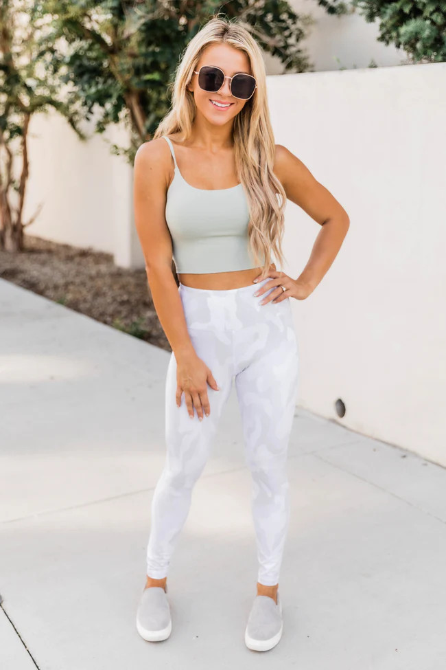 Let's Seize The Day Sage Bra Top | Pink Lily