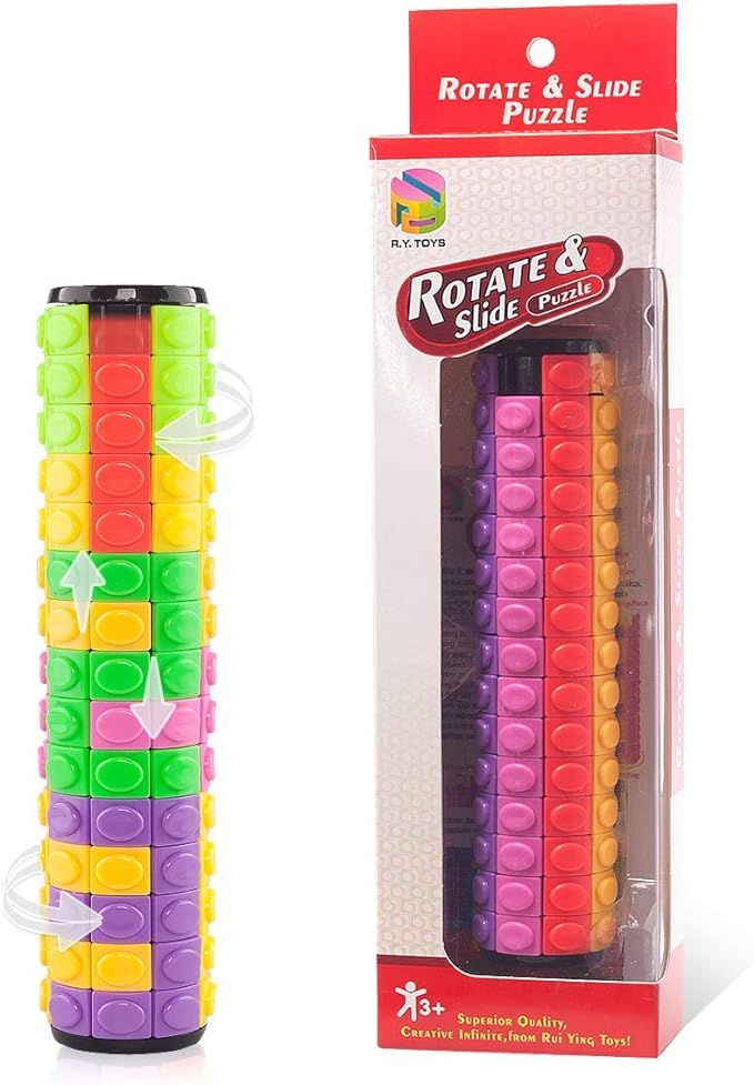 R.Y.TOYS Rotate and Slide Puzzle-Design Patent,Fidget Toys(Restore/Create)-8 Colors,15 Layers-Det... | Amazon (US)