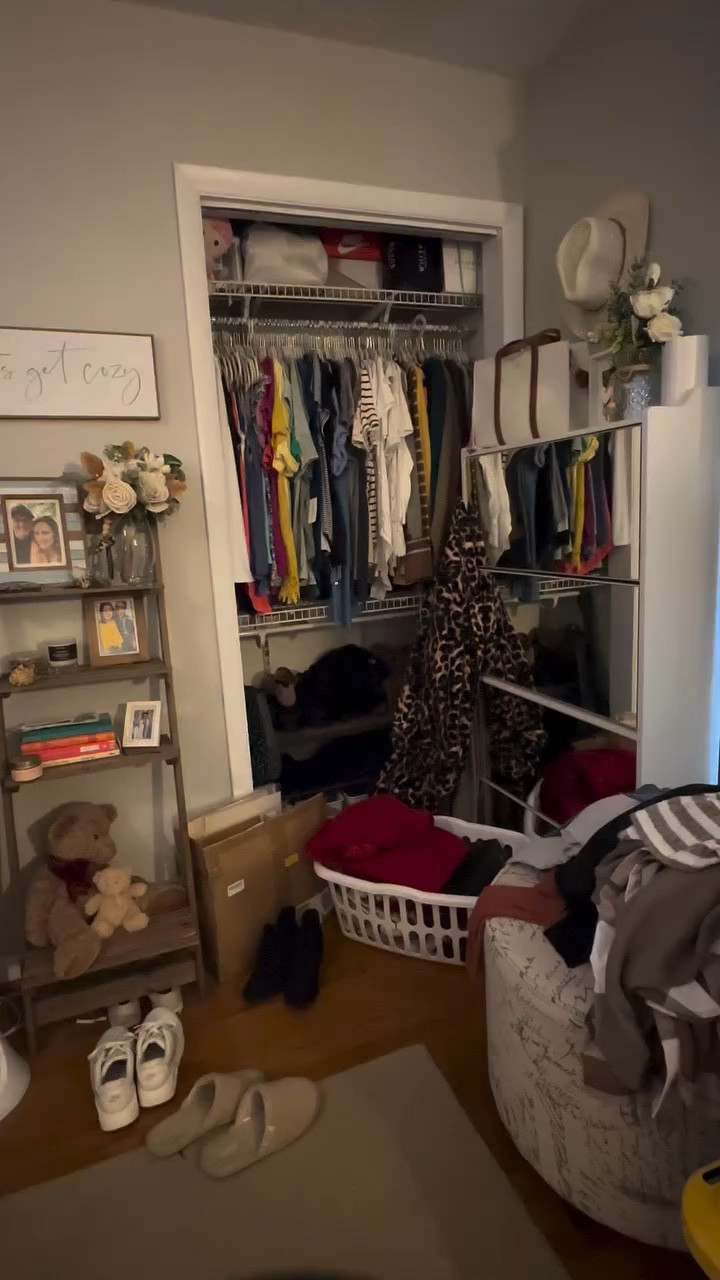 This shoe cabinet is awesome! The entire front is mirrored so it also gives me a mirror in the corner of my room! It has 4 “drawers” and holds shoes on 2 layers in each “drawer”.

#shoes #closet #organize #storage #closetorganization #organization #amazonhome #amazonfinds #amazonfavorites #amazon #furniture #purge #clutter #declutter #decluttering 

https://links.myjesslife.com/amzn/MirroredShoeCabinet

#LTKHome #LTKWatchNow #LTKShoeCrush