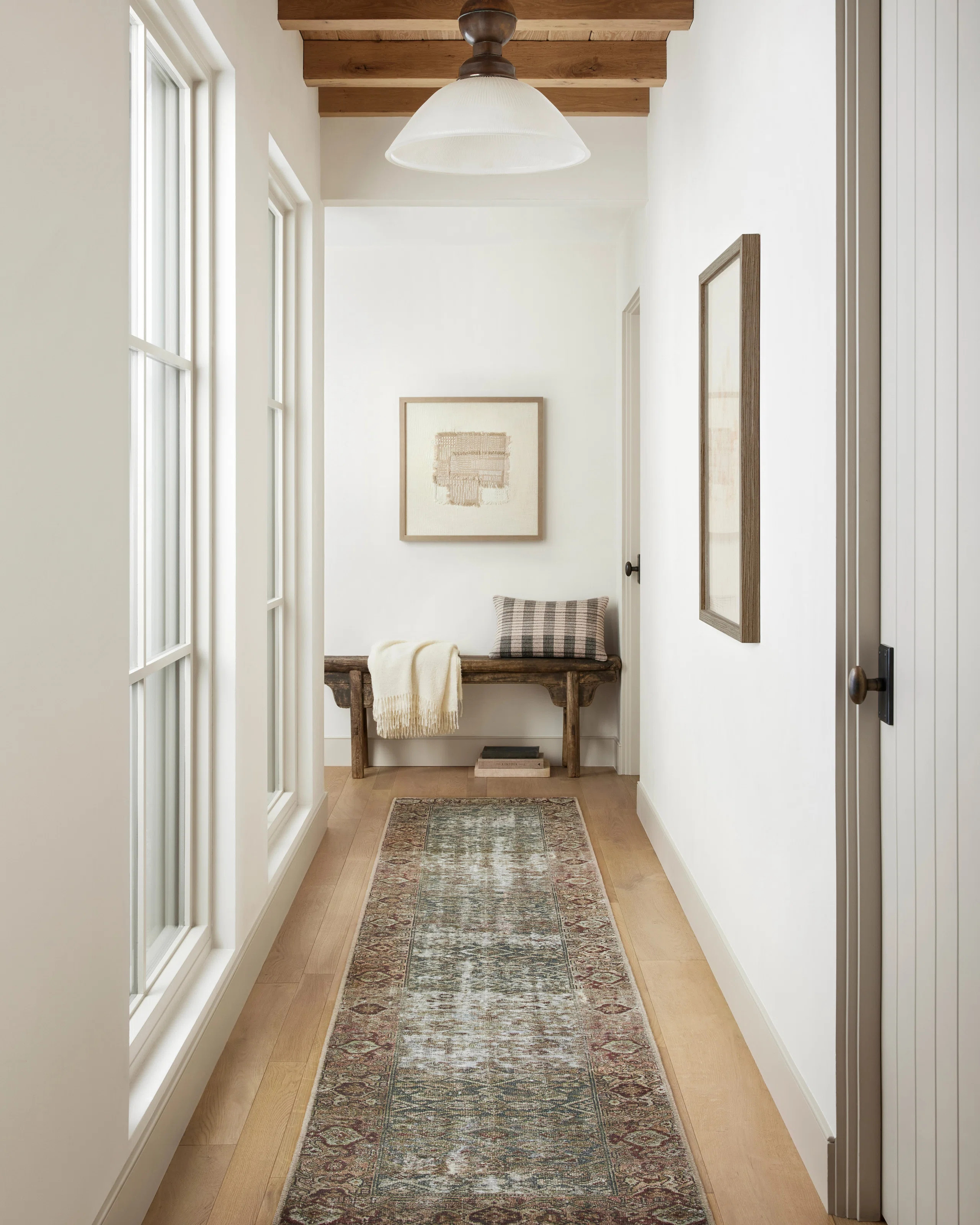 Georgie Oriental Moss/Salmon Area Rug | Wayfair North America