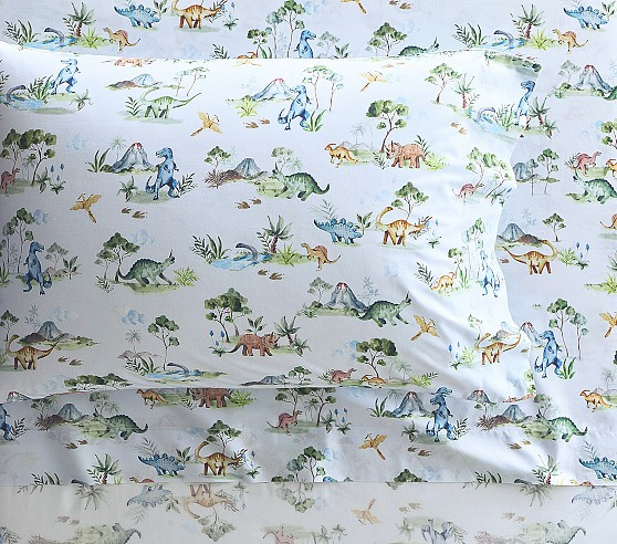 Daniel Dino Organic Sheet Set | Pottery Barn Kids