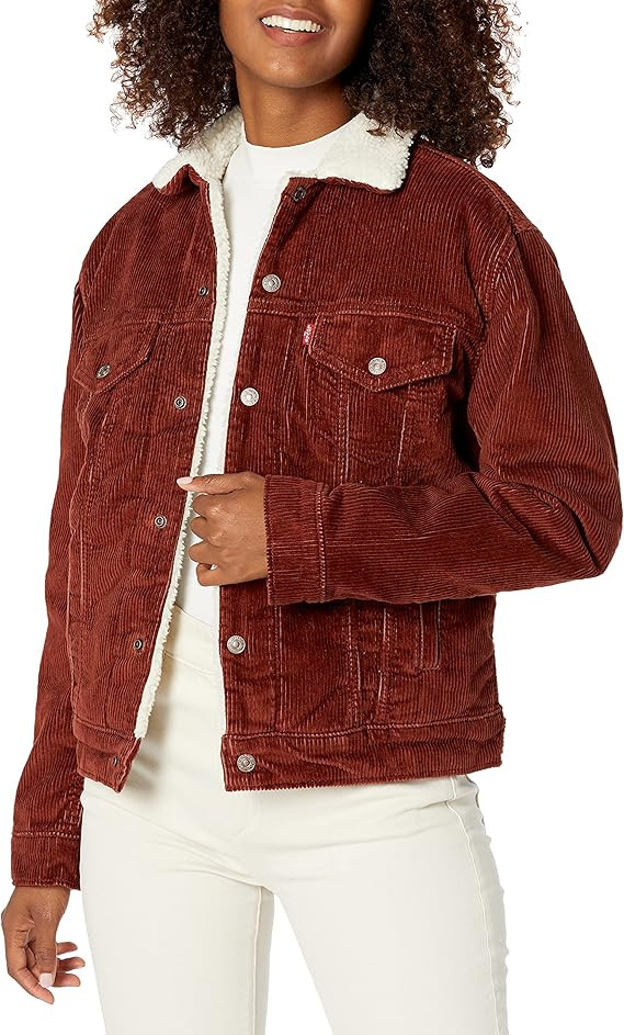 Levi's Women's Ex-Boyfriend Sherpa Trucker Jackets | Amazon (US)
