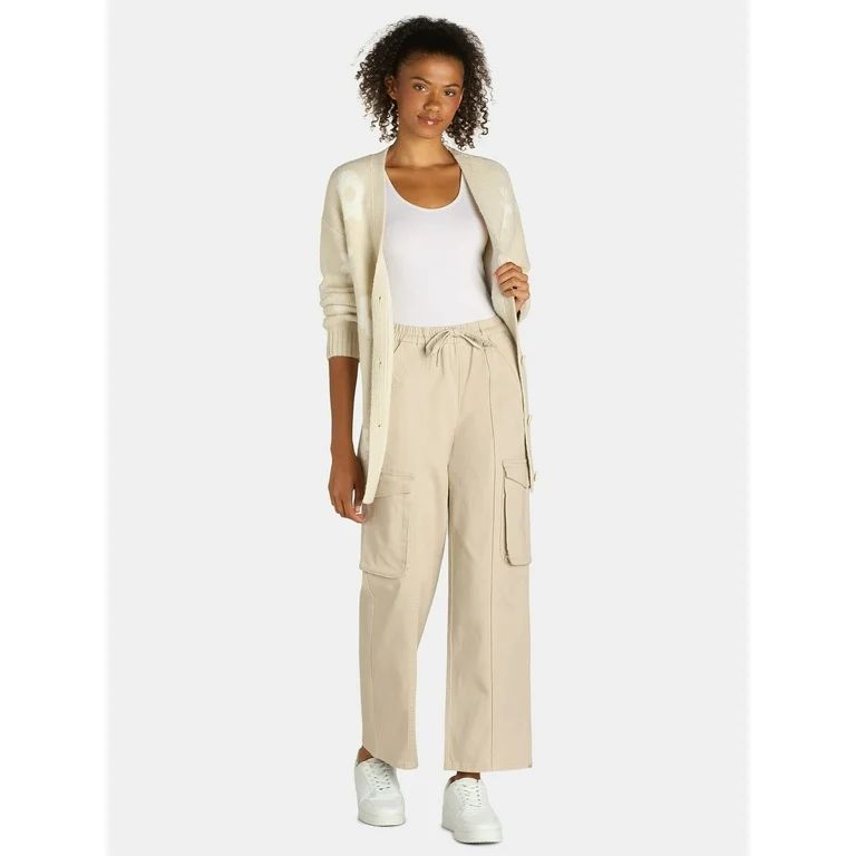 Madden NYC Women's High Rise Drawstring Skater Pants, 29" Inseam, Sizes XXS-XXL | Walmart (US)