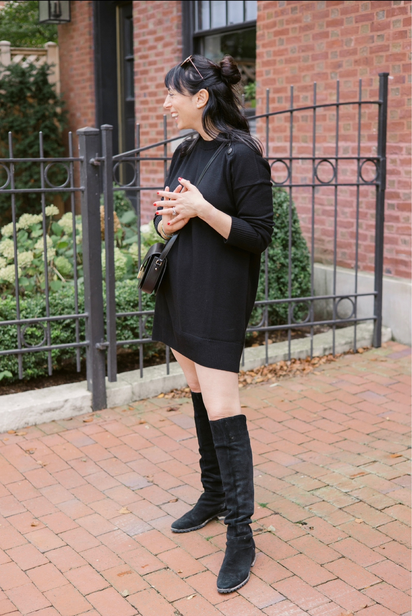 Sweater dress weather 🍁 paired with my favorite over the knee boots by Blondo. 

#LTKHoliday #LTKover40 #LTKSeasonal