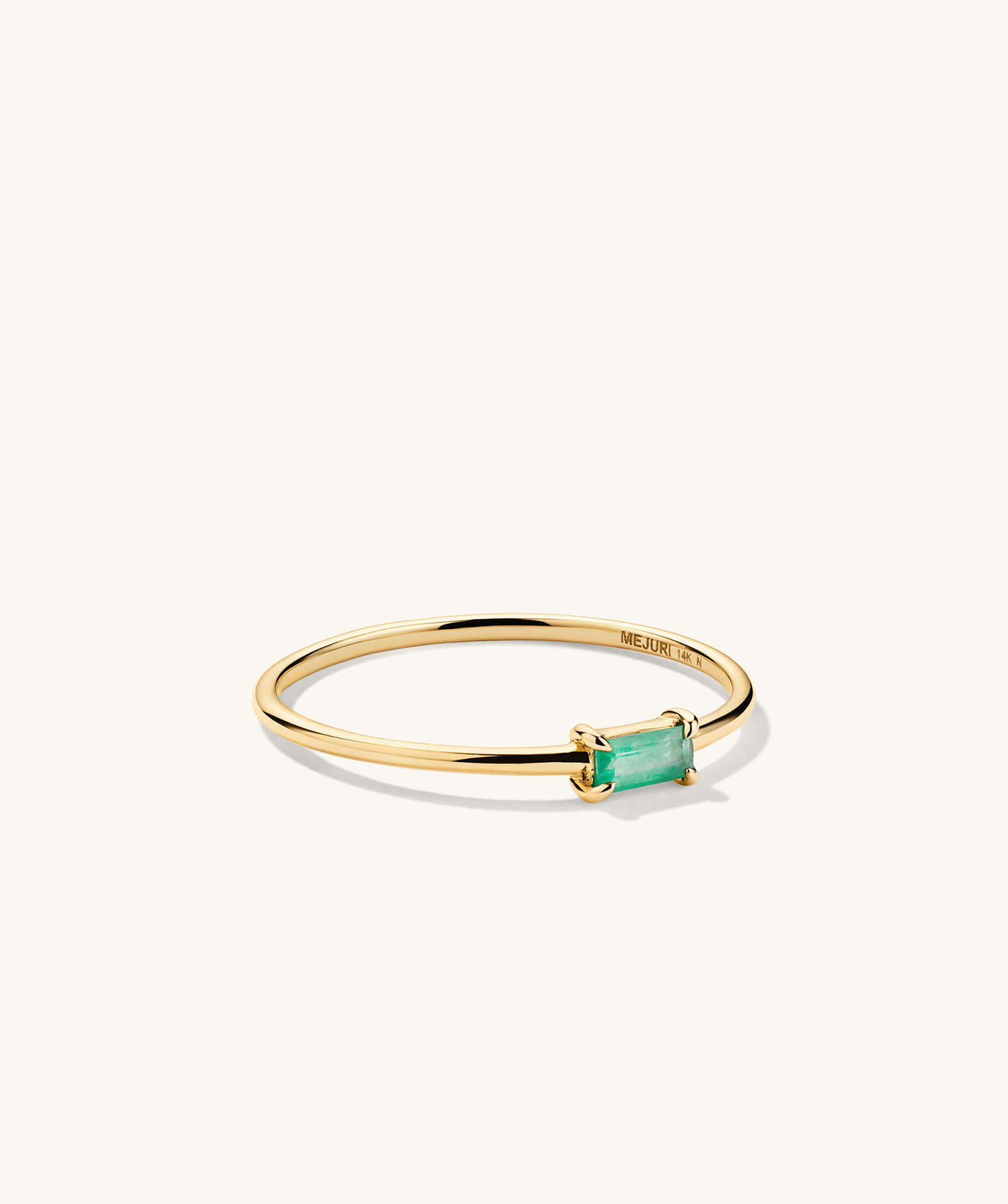Baguette Gemstone Stacker Ring | Mejuri Fine Crew