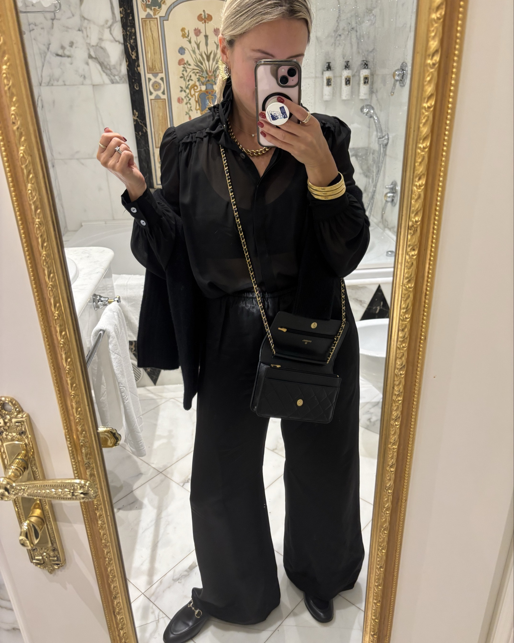 Cannot quit with these pants!  All I want to wear.  This sheer top is a go-to for me for date nights and travel 

#LTKTravel #LTKOver40 #LTKSeasonal