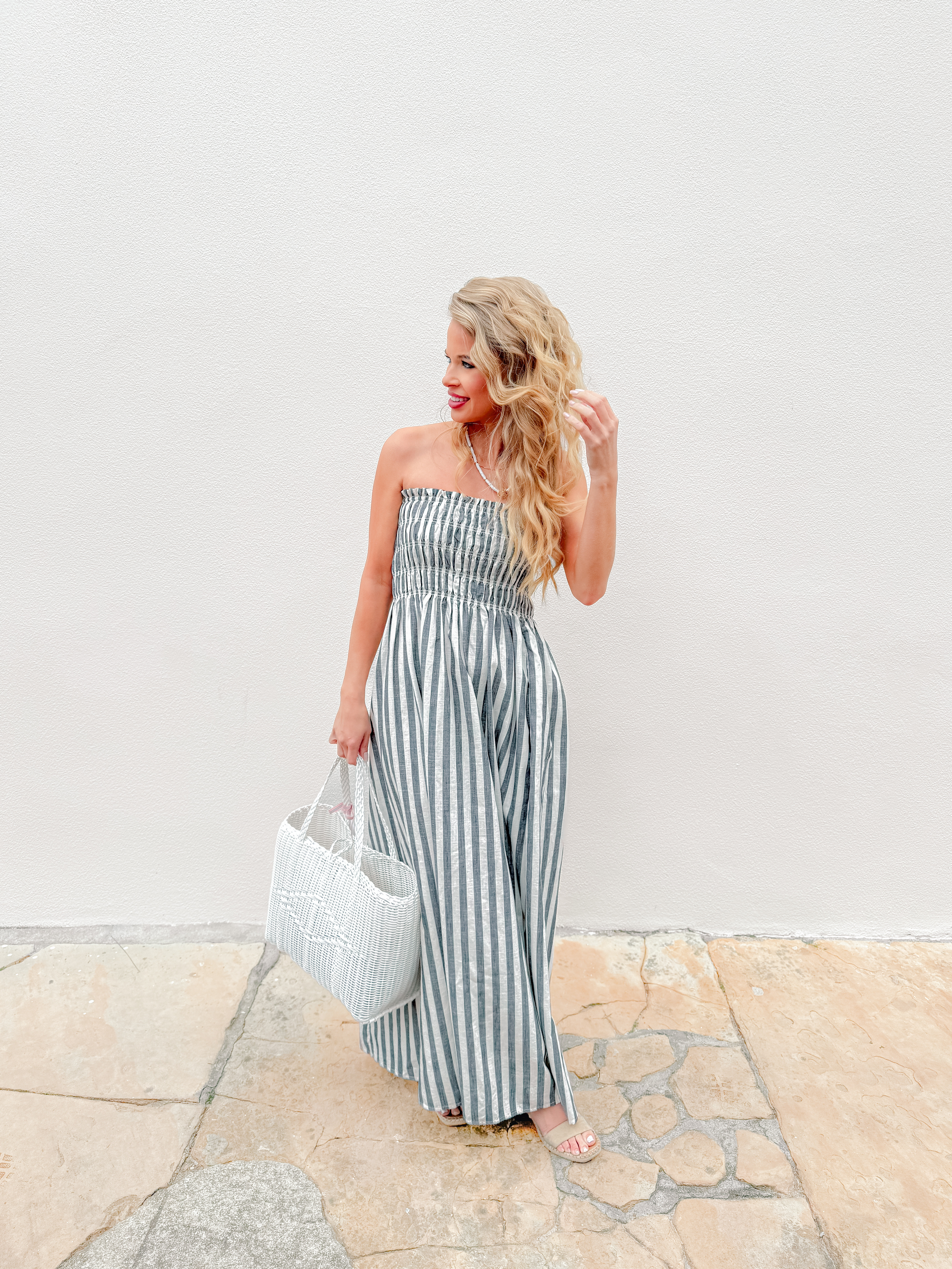 Summer spring midi maxi dress
Striped strapless dress
Petite style 
Spring break 
White tote bag 
Target 
Lilley line 

#LTKItBag #LTKFindsUnder50 #LTKPetite