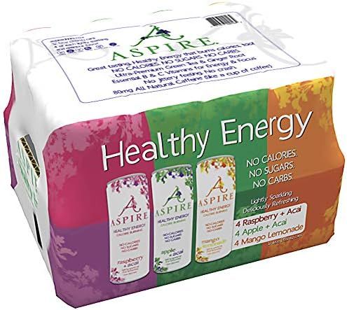 Aspire Healthy Energy Drink 12 Piece Variety Pack | Amazon (US)