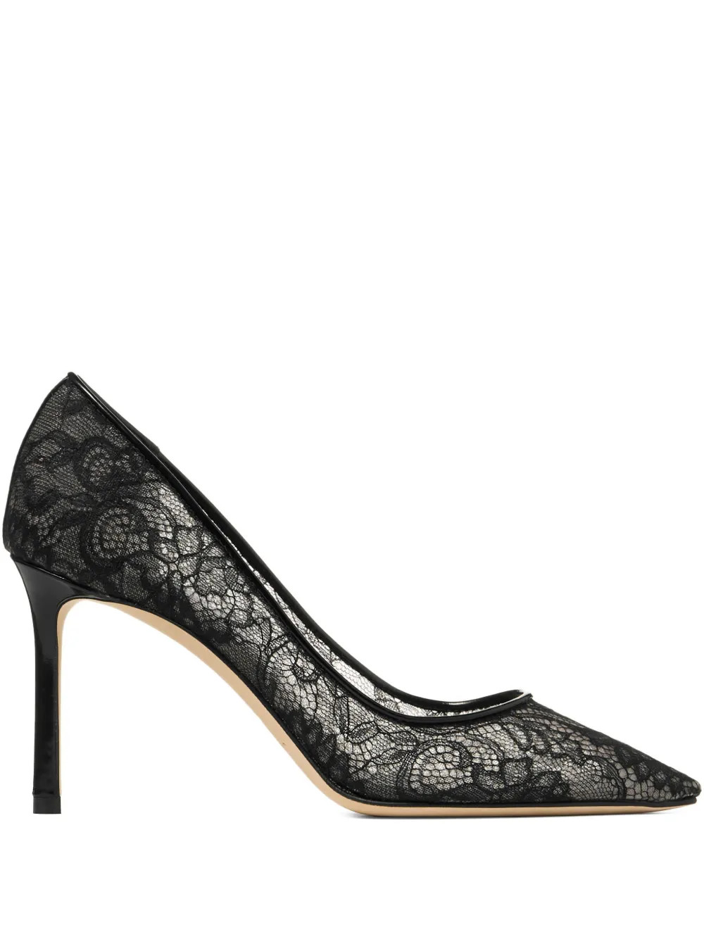 Jimmy Choo 85mm Romy pointed-toe Pumps | Black | FARFETCH PH | Farfetch Global