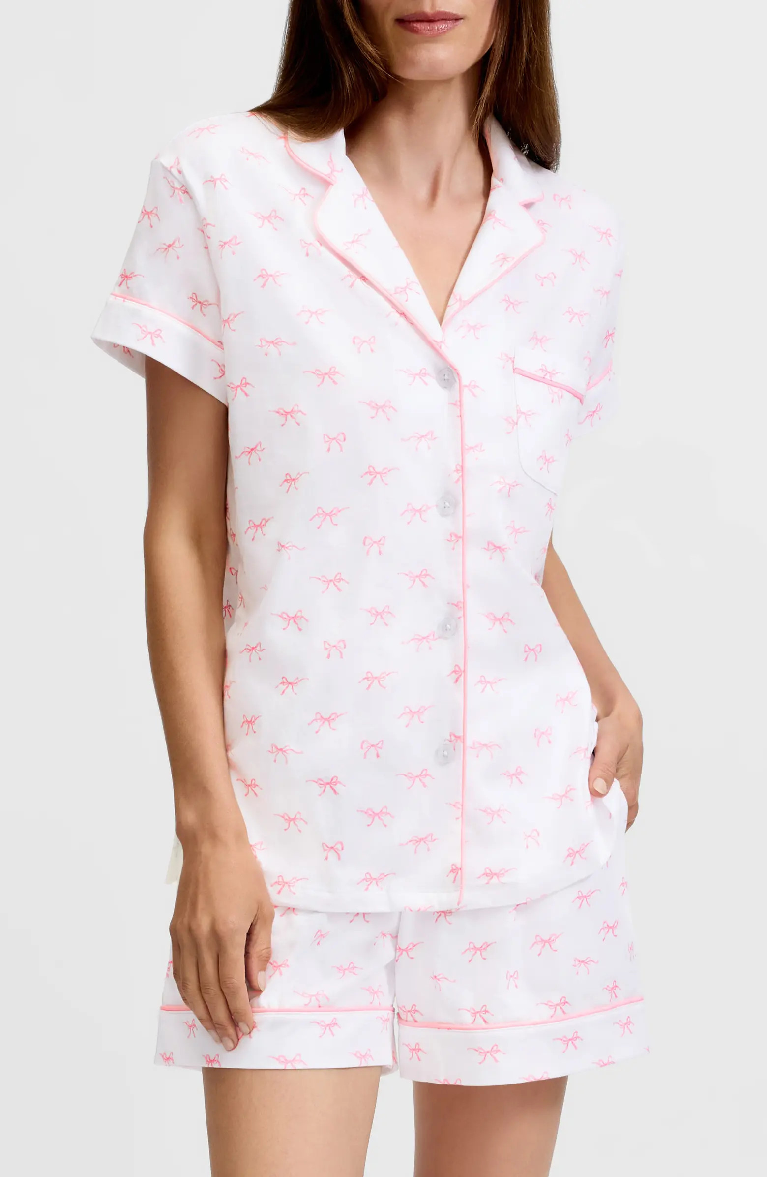 Pima Cotton Jersey Short Pajamas | Nordstrom