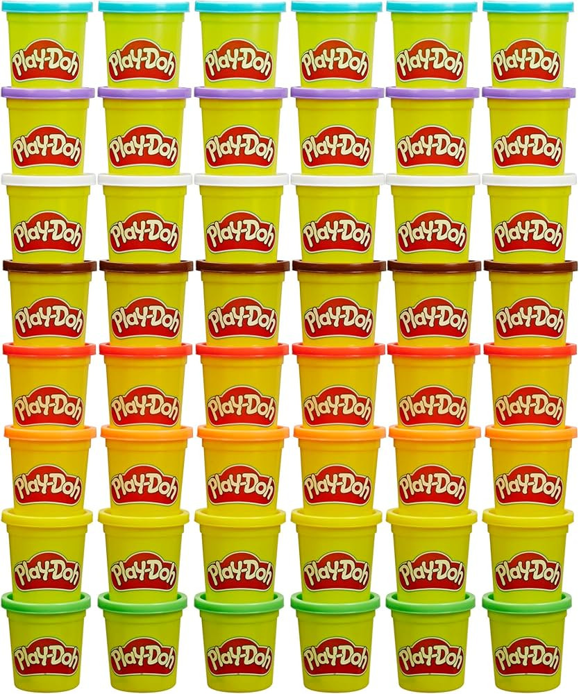 Play-Doh Bulk Pack of 48 Cans, 6 Sets of 8 Modeling Compound Colors, Party Favors, Arts & Crafts,... | Amazon (US)