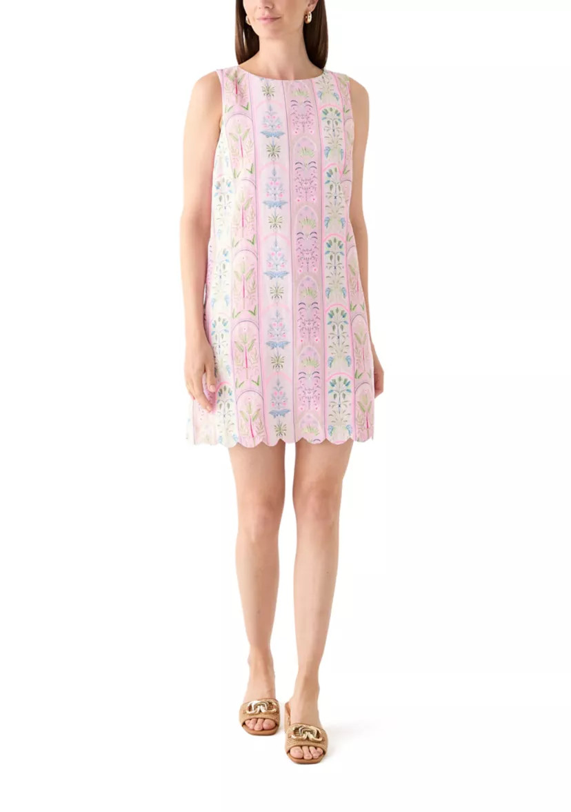 Crown & Ivy™Women's Sleeveless Scallop Back Printed Dress | Belk