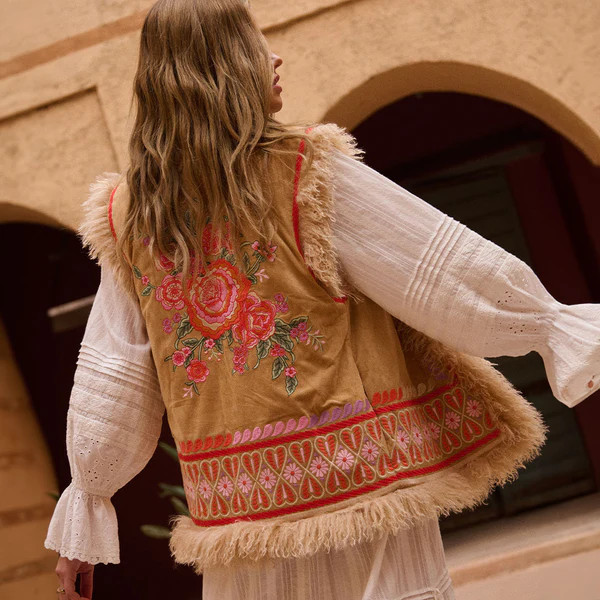 Full Bloom Embroidered Vest | Spell Designs (USA) Inc