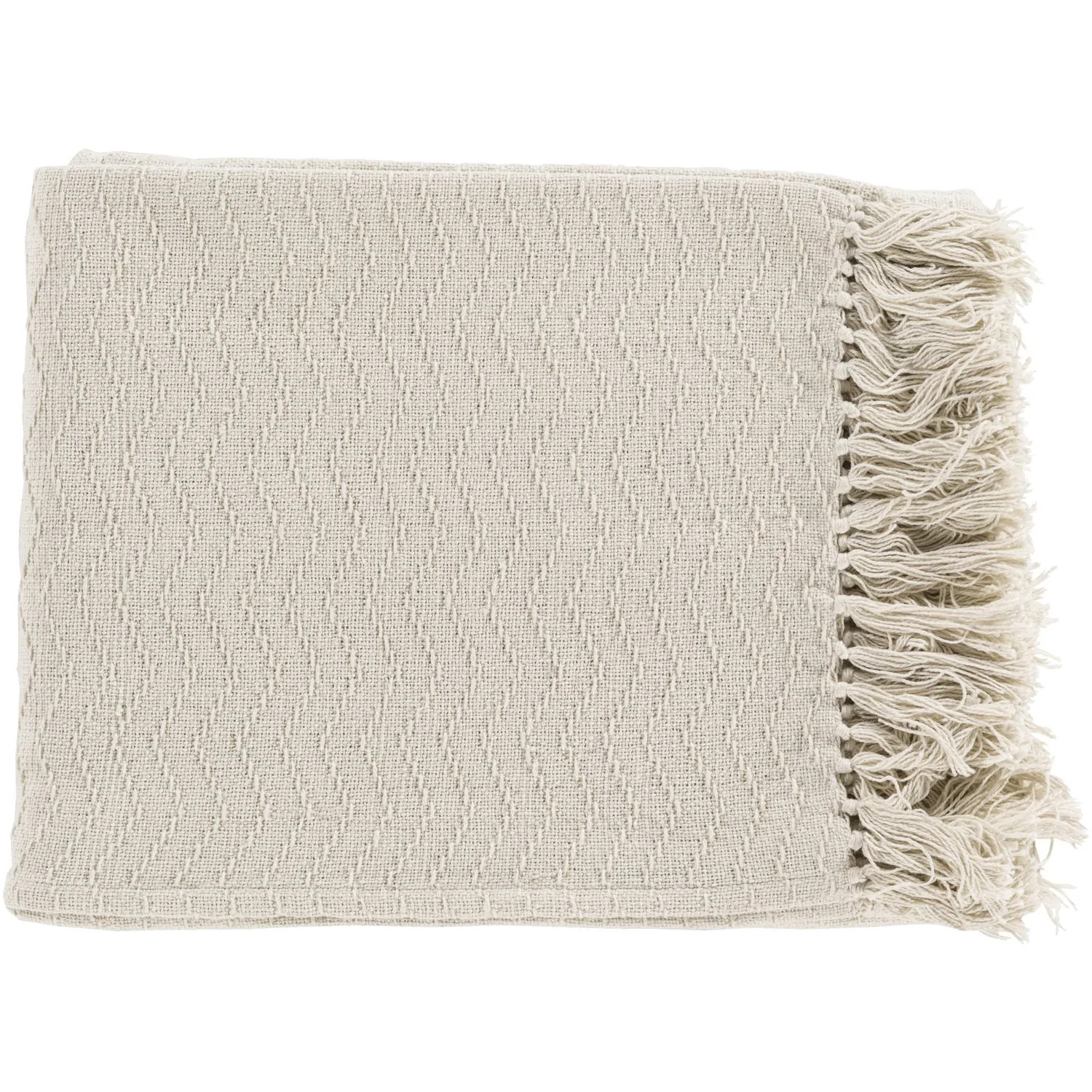 Thelma Throw Blankets in Cream Color | Burke Decor