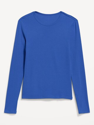 Snug Crew-Neck Long Sleeve T-Shirt | Old Navy (US)
