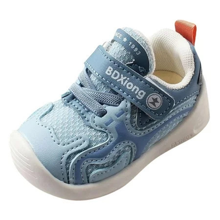 BOBOGOJP Baby Shoes Boy Girl Infant Sneakers Non Slip Rubber Sole Newborn Loafers Toddler First Walker Crib Shoes (Sky Blue 6) | Walmart (US)