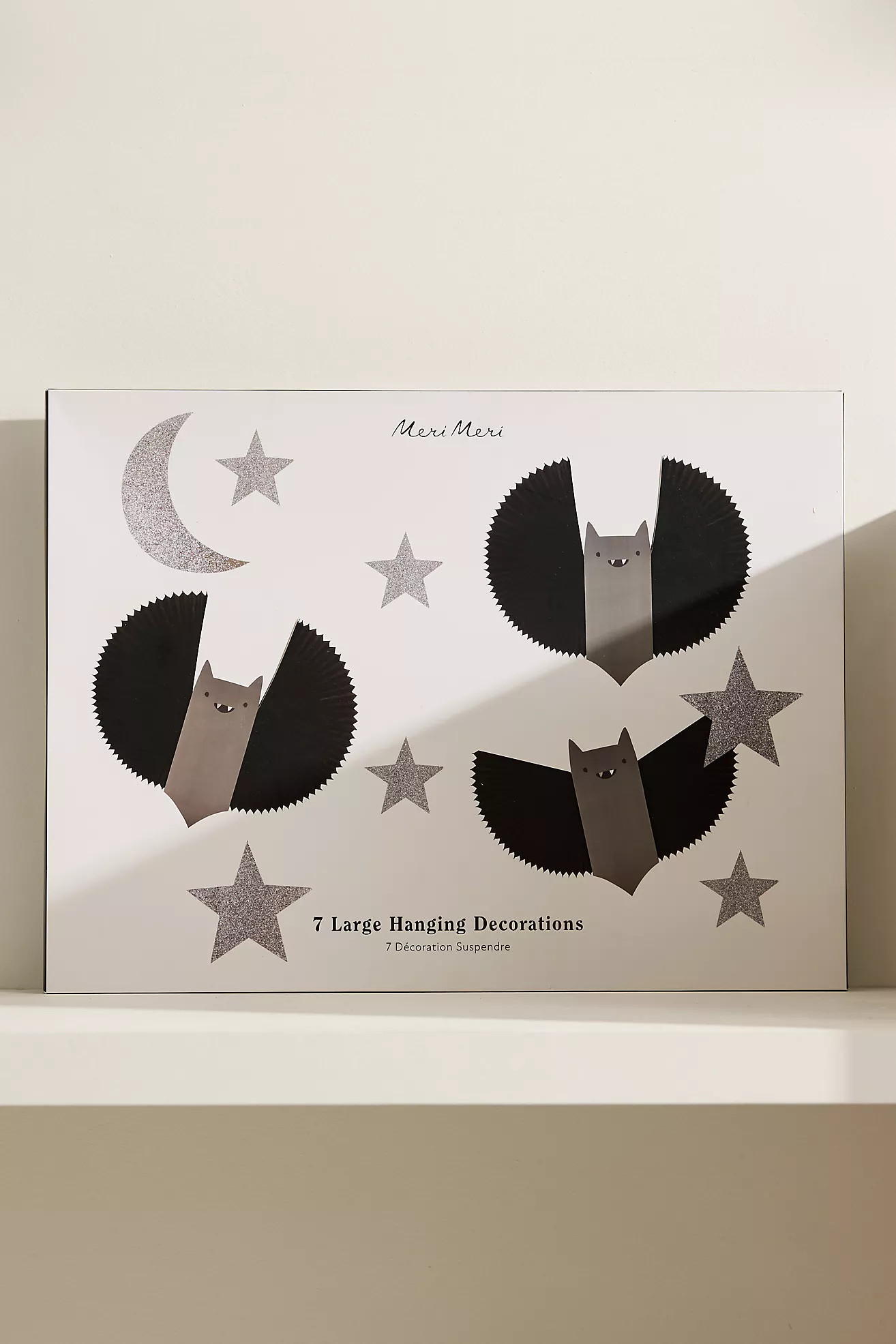 Meri Meri Bat, Stars & Moon Hanging Decorations, 7 Pack | Anthropologie (UK)