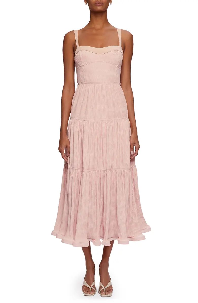 Celleste Variegated Plissé Dress | Nordstrom