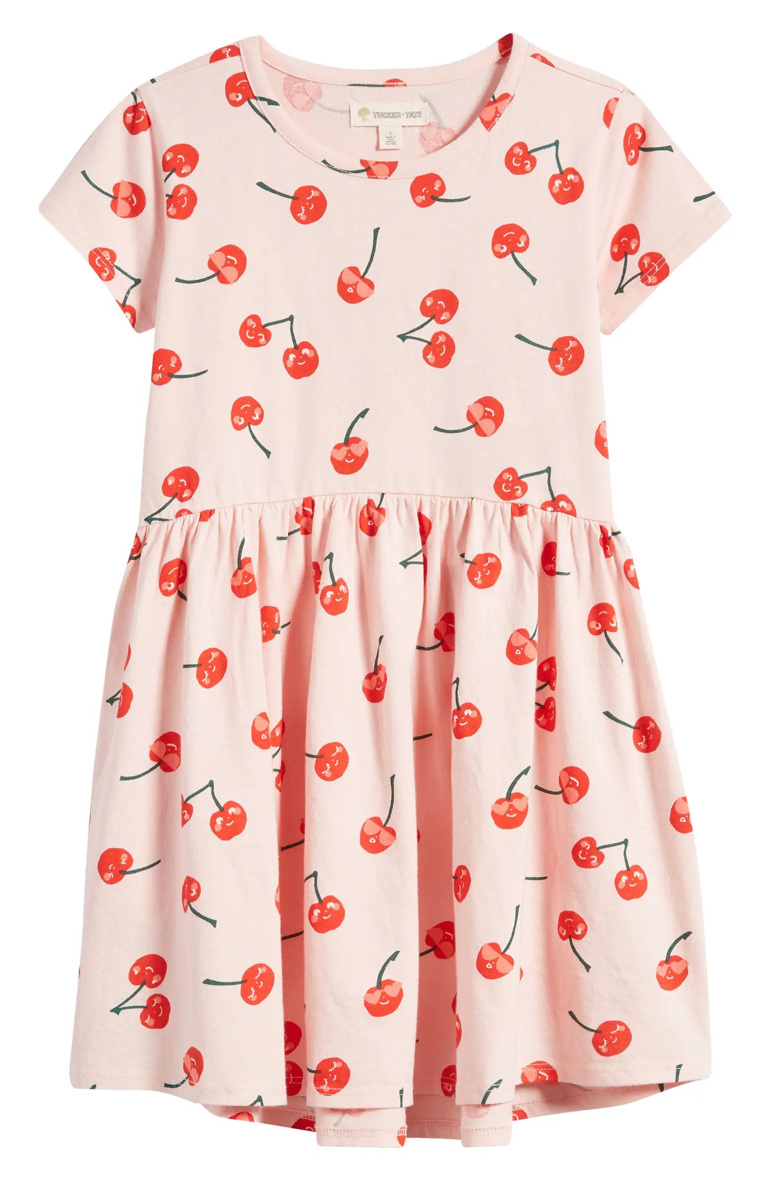 Kids' Print Cotton Drop Waist Dress | Nordstrom