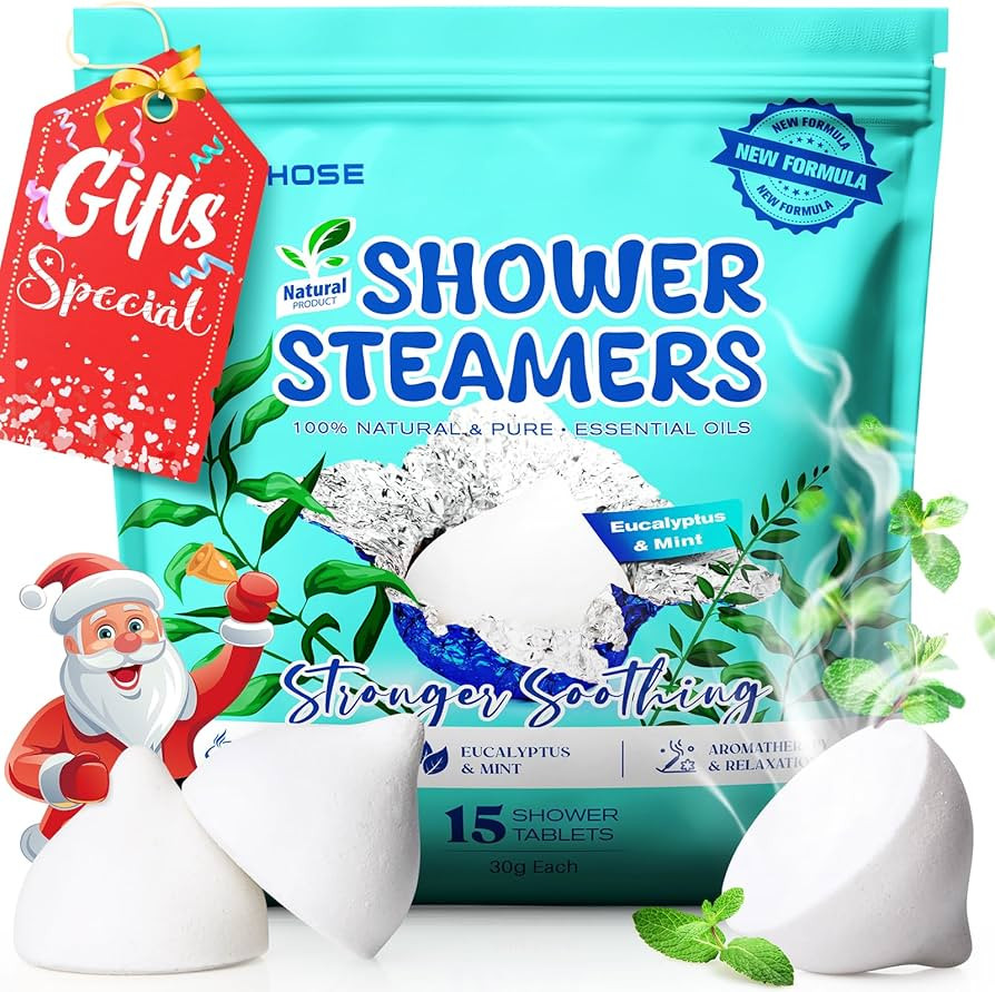 POPCHOSE Stocking Stuffers 15 Pack, Shower Steamers Aromatherapy - Chocolate Shaped, Birthday Gif... | Amazon (US)