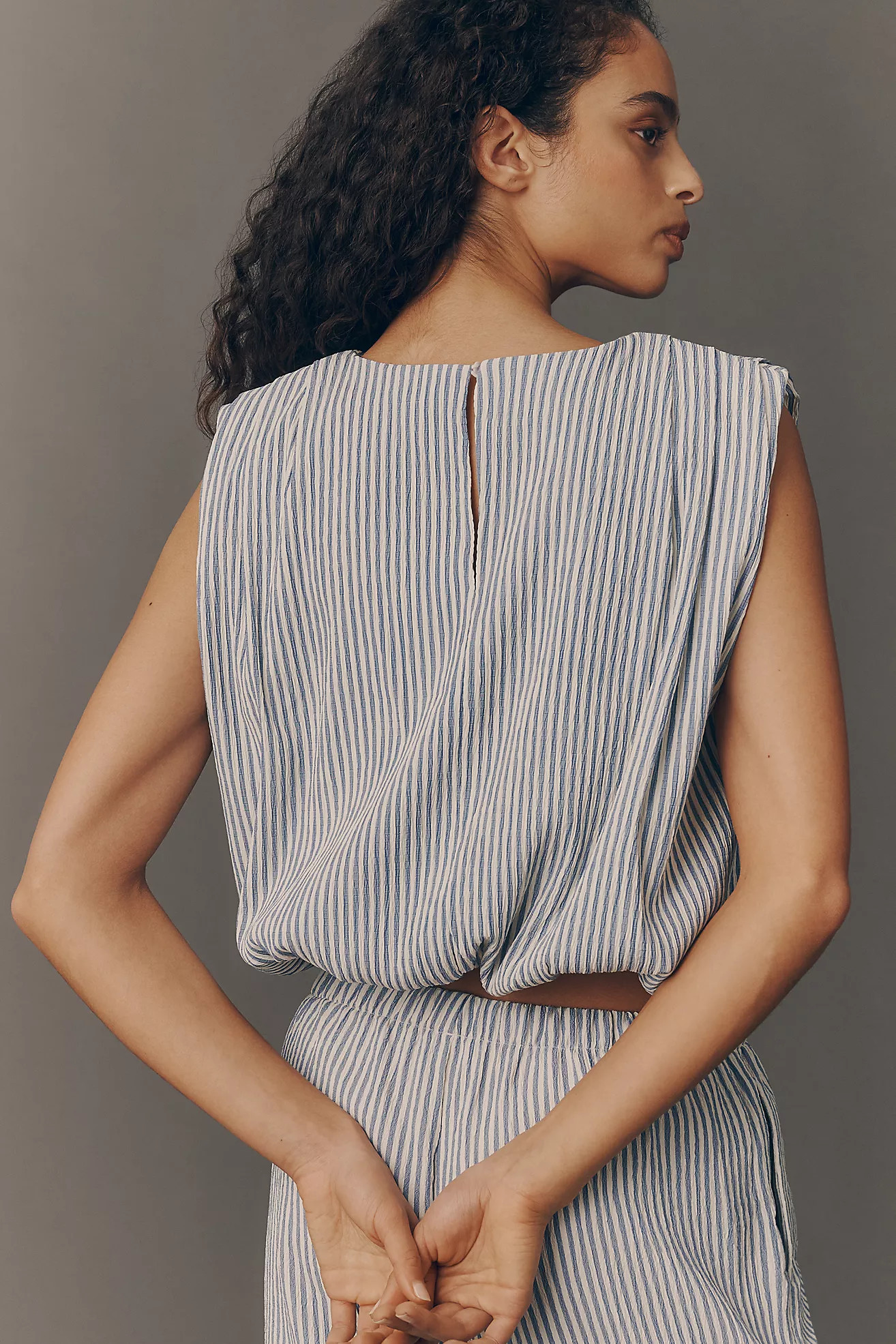 Bishop + Young Seraphina Stripe Bubble Top | Anthropologie (US)