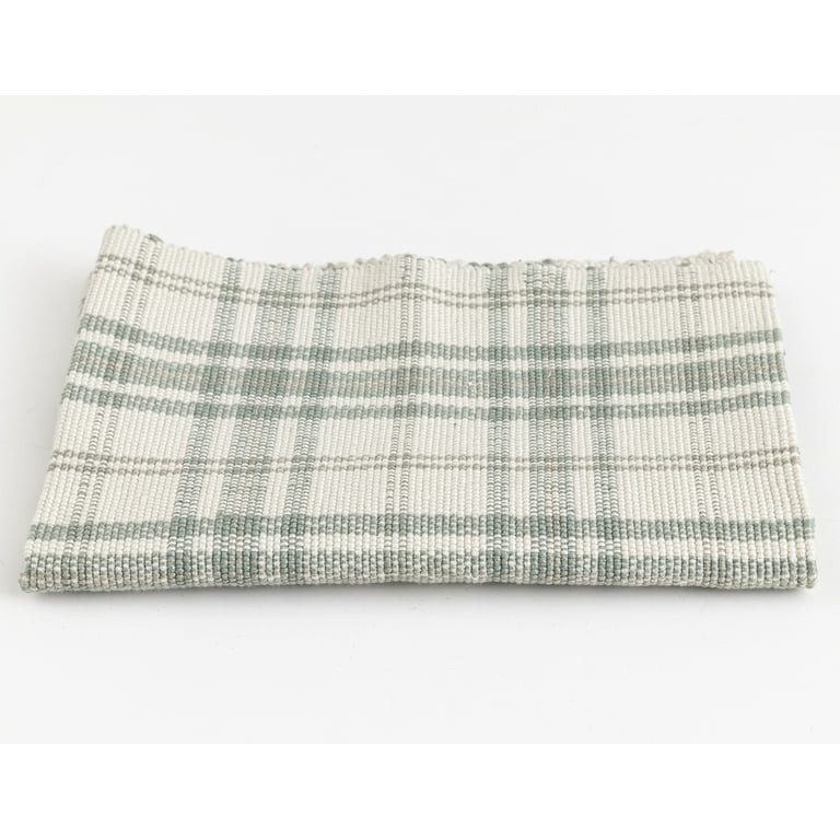 Home Decor Collection 24" x 36" Sage Plaid Outdoor Layering Rug | Walmart (US)