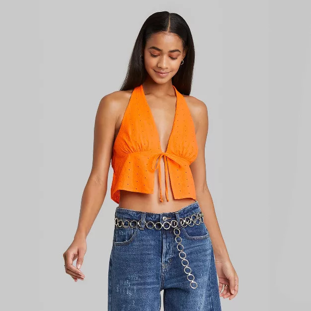 Women's Sleeveless Halter Fly Away Top - Wild Fable™ | Target