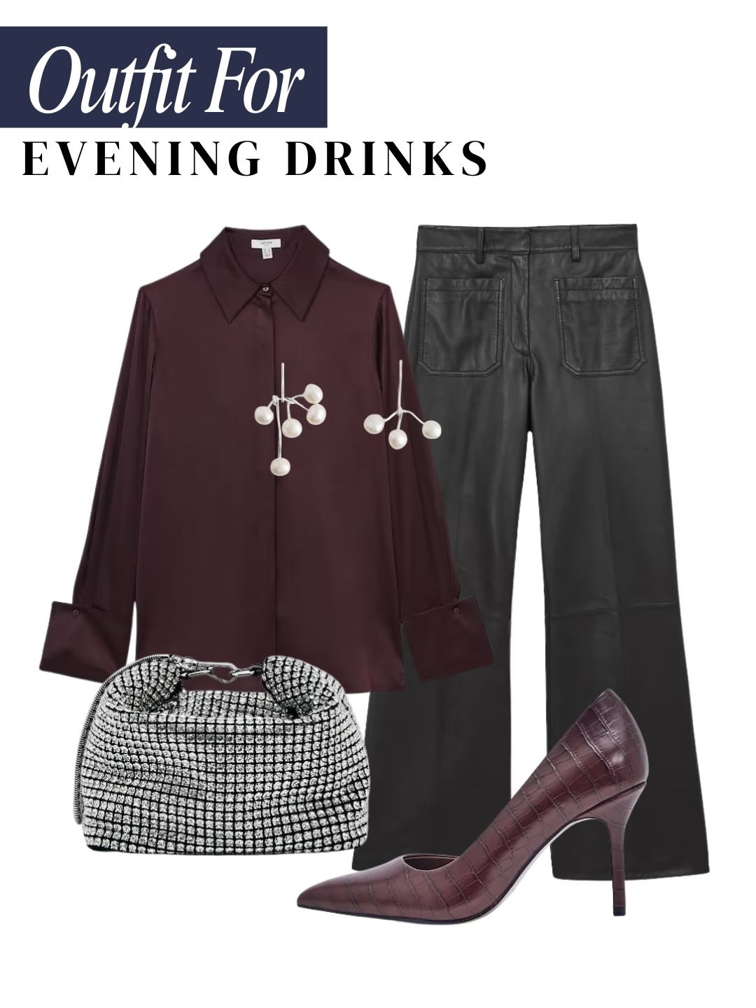 Autumn Outfits for evening drinks 🍸 
The models shown wearing these looks are AI-generated. Items linked in my bio. 

#drinksoutfit #eveningvibes #autumnvibes🍁