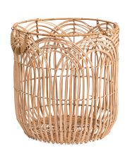 Rattan Round Storage Basket With Handles | Home | T.J.Maxx | TJ Maxx