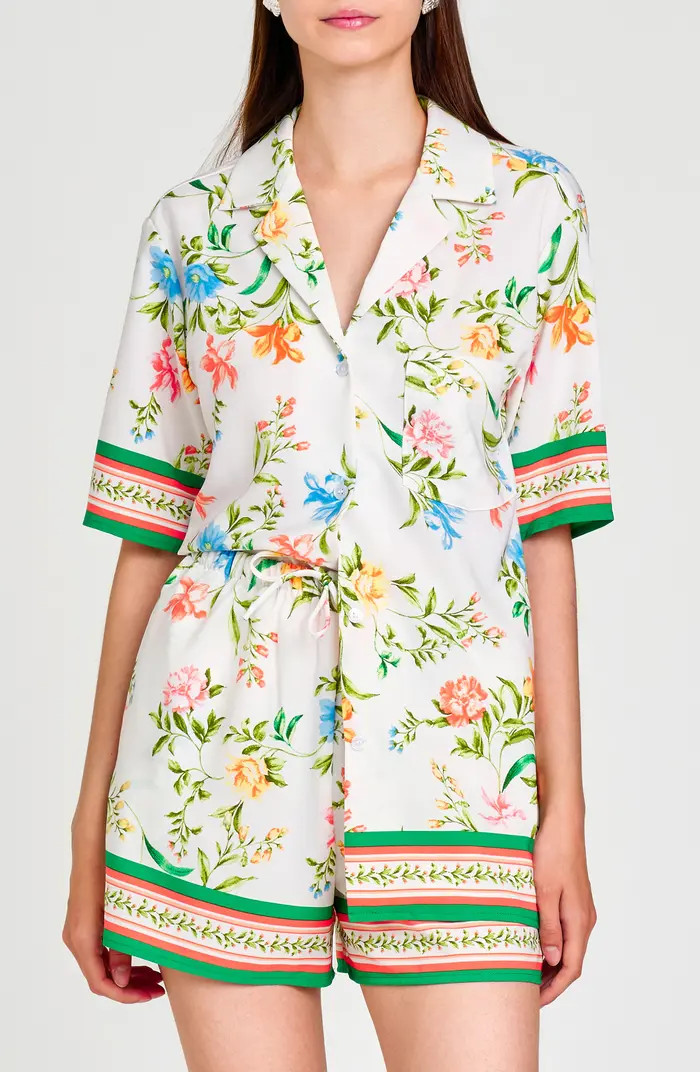 Carmen Floral Print Camp Shirt | Nordstrom