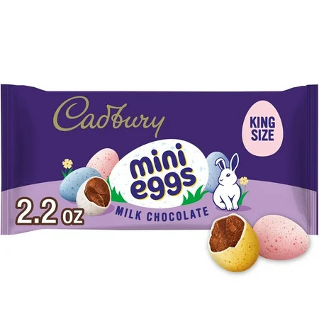CADBURY MINI EGGS Milk Chocolate King Size, Easter Candy Bag, 2.2 oz | Walmart (US)