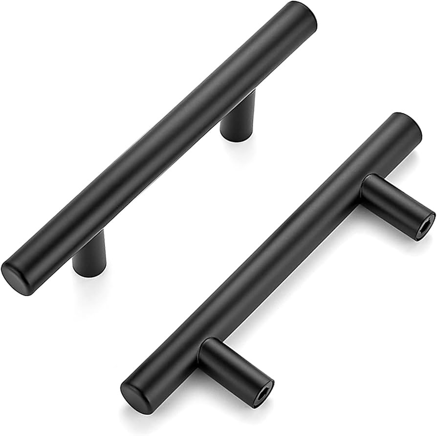 Ravinte 30 Pack | 5'' Cabinet Pulls Matte Black Stainless Steel Kitchen Drawer Pulls Cupboard Pul... | Amazon (US)