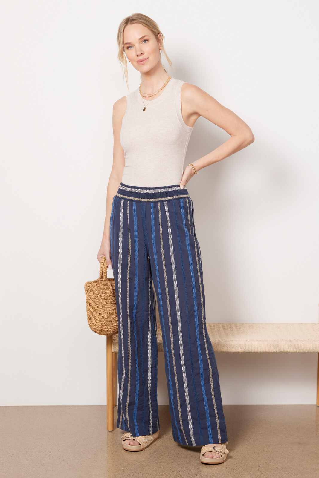 Rosa Striped Pant | Evereve