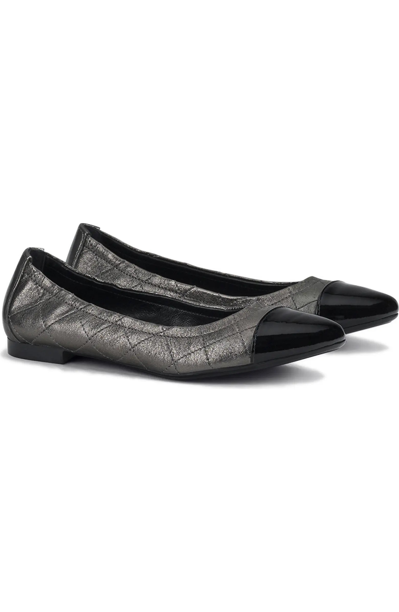 AGL Naomi Quilted Cap Toe Ballet Flat (Women) | Nordstrom | Nordstrom