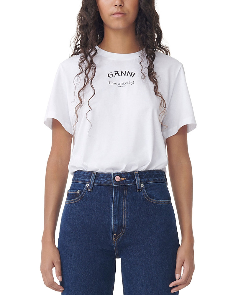 Ganni Logo Print Tee | Bloomingdale's (US)