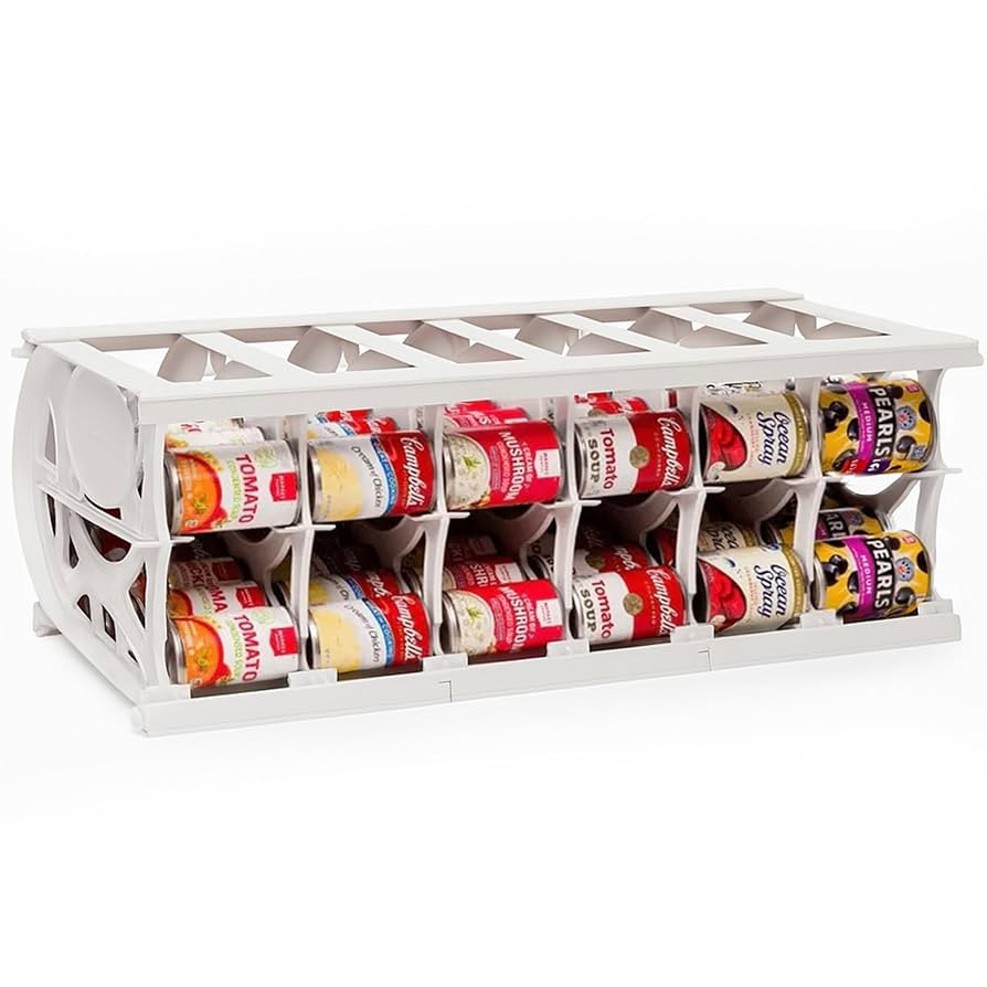 Shelf Reliance Cansolidator Pantry Plus - 1-Pack Can Organizer for Pantry, Stackable Soda Can Sto... | Amazon (US)